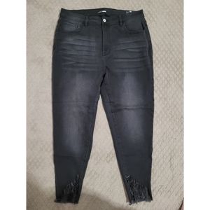 Fashion Nova Sedona Sunset Fray Hem Black Jeans